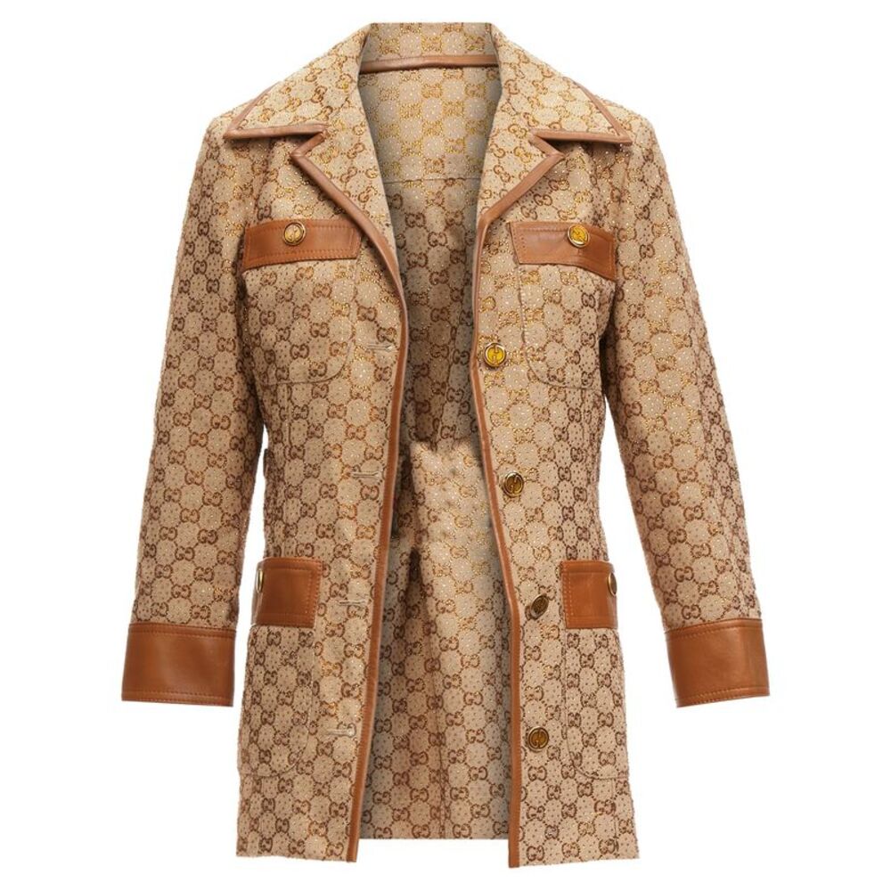 Gucci Canvas Crystal Horsebit Jacket - Picture 3 of 6